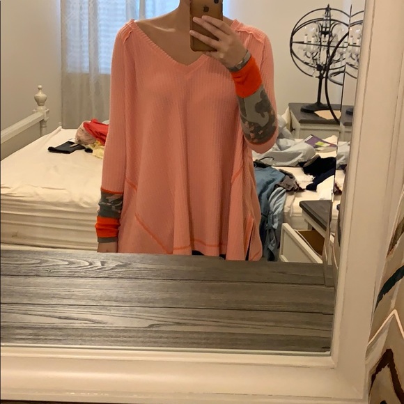 Free People! Peach tunic! - Picture 2 of 2